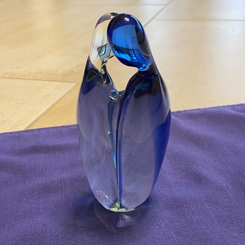 Blue Glass Paperweight